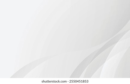 Fundo cinza abstrato com curvas suaves e gradientes para fins de design.