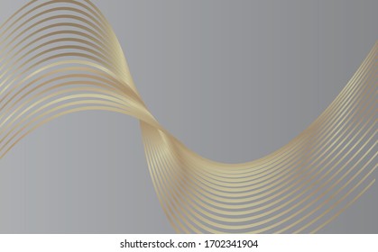 Abstract gray background with smooth lines