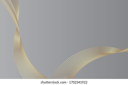 Abstract gray background with smooth lines