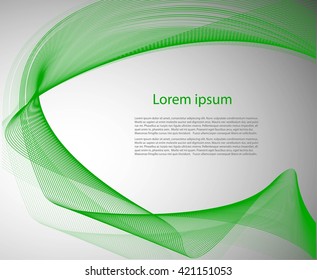 Abstract gray background with smooth lines