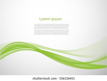 Abstract gray background with smooth lines and text