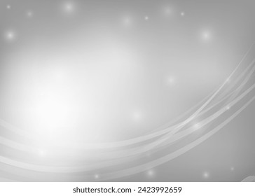 Abstract gray background with soft glitter light. Vector illustration