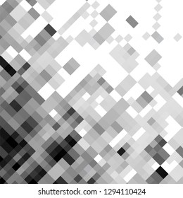Abstract gray background of squares. Geometric texture. Halftone effect. Vector illustration. Eps 10