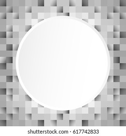 Abstract gray background with squares for your amazing design.
