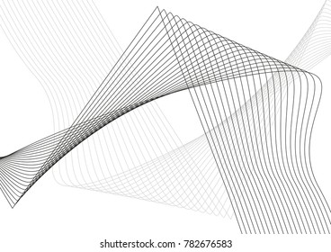 Abstract gray background with wavy or curved lines