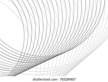 Abstract gray background with wavy or curved lines