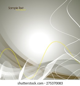 Abstract gray background with wavy lines.