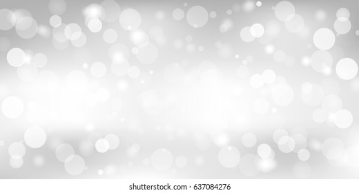 Abstract gray background with a white light blur. Vector