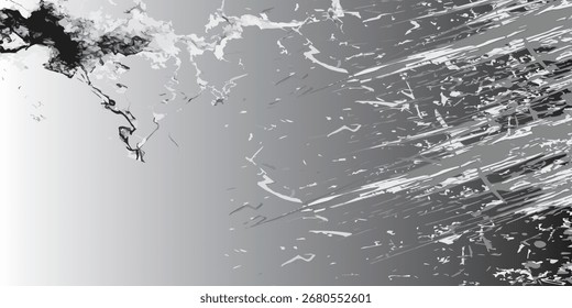 Abstract Gray and Black Textured Design with Scratches