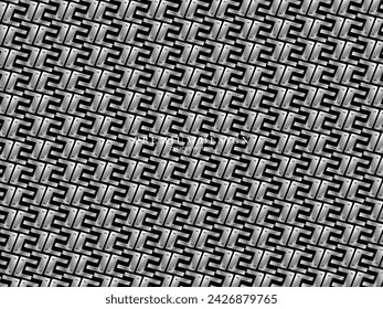 Abstract gray black white metal premium wall, 3D metal futuristic surface, modern building design.
