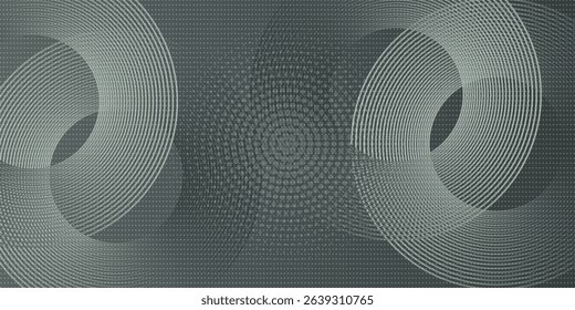 Abstract gray blue glowing geometric lines modern shiny blue circle lines pattern. Suit for cover,  banner, brochure