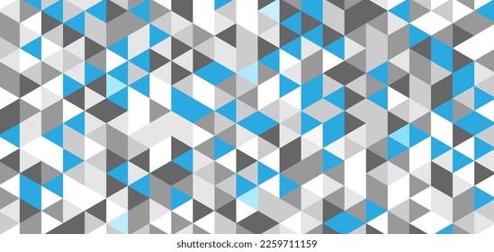 abstract gray blue triangle, geometric texture background, polygon pattern, gradient mosaic