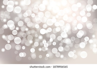Abstract gray bokeh background, vector illustration
