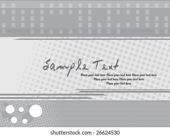 abstract gray card with vector illustration