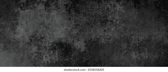 Abstract Gray and Charcoal Grunge Background Featuring a Rough and Textured Industrial Cement Finish
