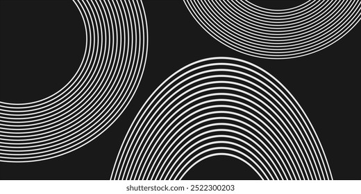 Abstract gray circle background. Vector illustration design for presentation, banner, cover, web, flyer, card, poster, wallpaper.