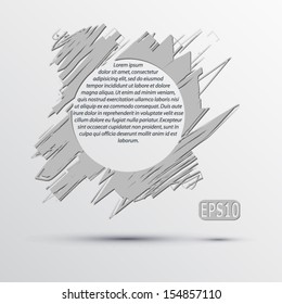 Abstract gray circle banner, brochure