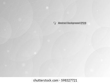 Abstract gray circle gradient background with glitter lights