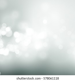 Abstract gray circular bokeh background. Vector illustration EPS10