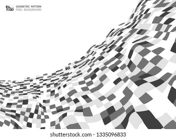 Abstract gray color square pattern of mesh cover background design. You can use for print, ad, cover design, annual report. illustration vector eps10