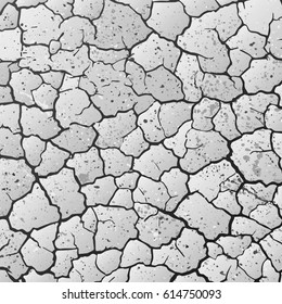 Abstract gray cracked background with grunge blots