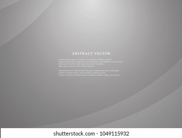 Abstract gray curve background with copy space for text. Modern template design for cover, brochure, web banner and magazine.