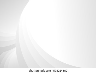 abstract gray curve background vector