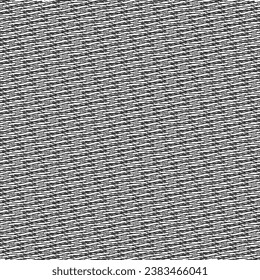 Abstract gray fabric with intersecting stripes and zigzags. Textile material for various. Vector artwork.