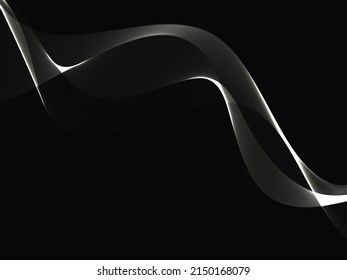 Resumen del vector de ilustración del vector de la onda de flujo gris