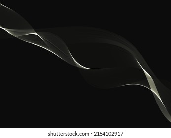 Abstract gray flowing wave background vector illustration vector