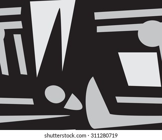 Abstract gray footprints as seamless background pattern