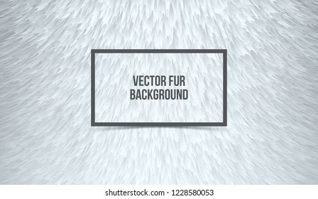 Abstract gray furry background, imitation synthetic fur. Vector texture