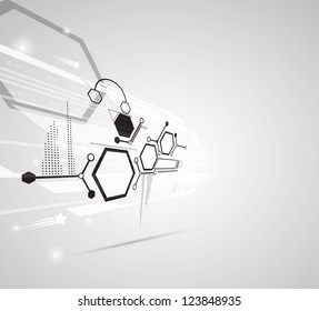abstract gray futuristic computer technology business background