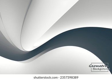 Abstract gray geometric. Isolate on white background. Vector illustration.