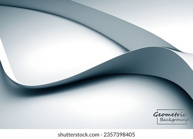 Abstract gray geometric. Isolate on white background. Vector illustration.