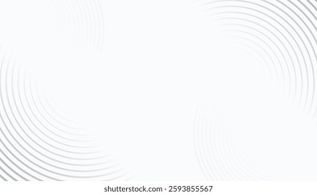 Abstract gray geometric line design elements on white background, minimal style. Vector illustration