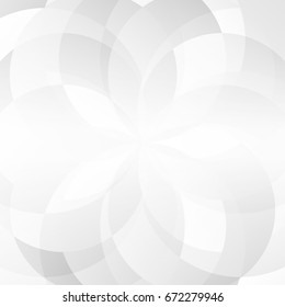 Abstract gray geometric overlap on white background with light