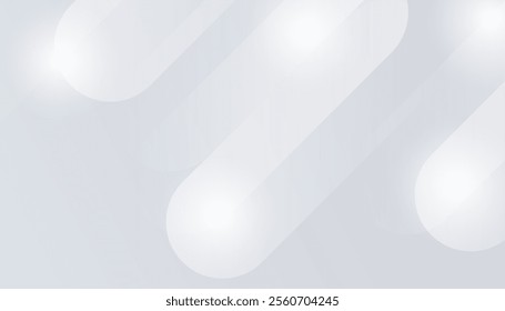 Abstract gray geometric shape design elements on white background, minimal style. Vector illustration
