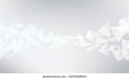 Abstract gray geometric shape design elements on white background. Vector illustration