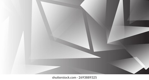 Fondo Geométrico Gris Abstractas De Las Formas Con Los Ángulos Agudos Y Las Sombras Suaves