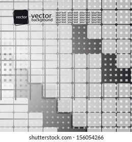 abstract gray geometric shapes text