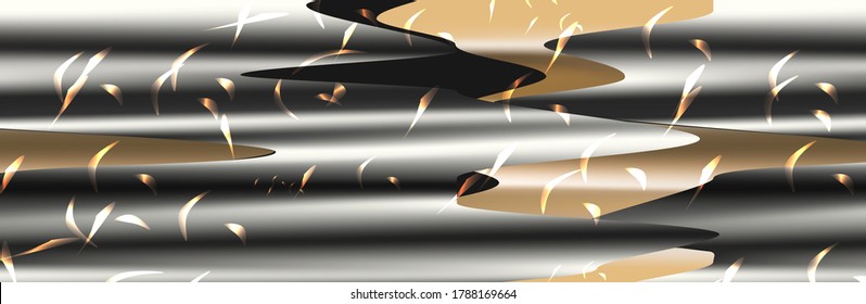 abstract gray gold background. Vector illustration