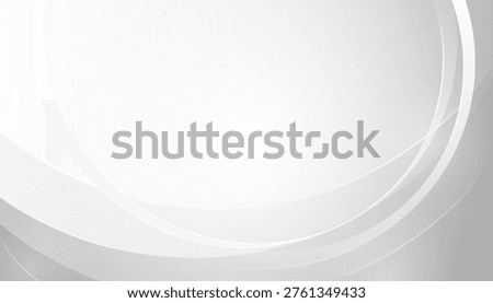 Abstract gray gradient background decorated with white circle shapes overlap on glowing light effect, Vector illustration