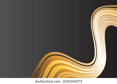 Abstract gray gradient background with lines and shapes pattern. Vector illustration. Eps 10.