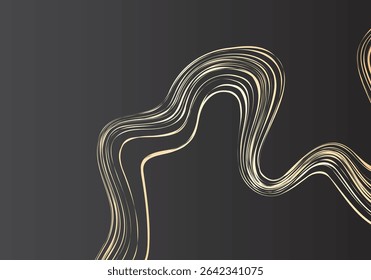 Fundo de gradiente cinza abstrato com padrão de linhas e formas. Ilustração vetorial. Eps 10.