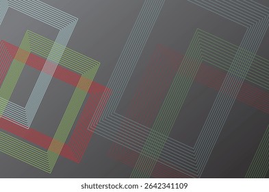 Abstract gray gradient background with lines and shapes pattern. Vector illustration. Eps 10.