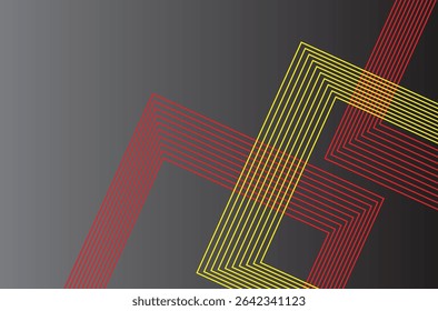 Fundo de gradiente cinza abstrato com padrão de linhas e formas. Ilustração vetorial. Eps 10.