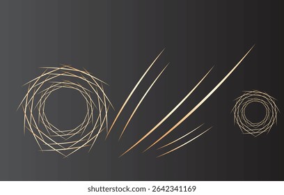 Fundo de gradiente cinza abstrato com padrão de linhas e formas. Ilustração vetorial. Eps 10.