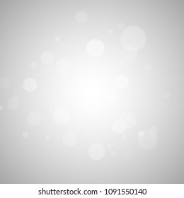 Abstract gray gradient background with a soft white light blur. Vector illustration