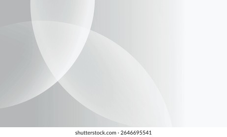 Abstract gray gradient desktop wallpaper vector. Minimal white gray gradient Digital technology background. Abstract white gray gradient minimal desktop wallpaper background vector